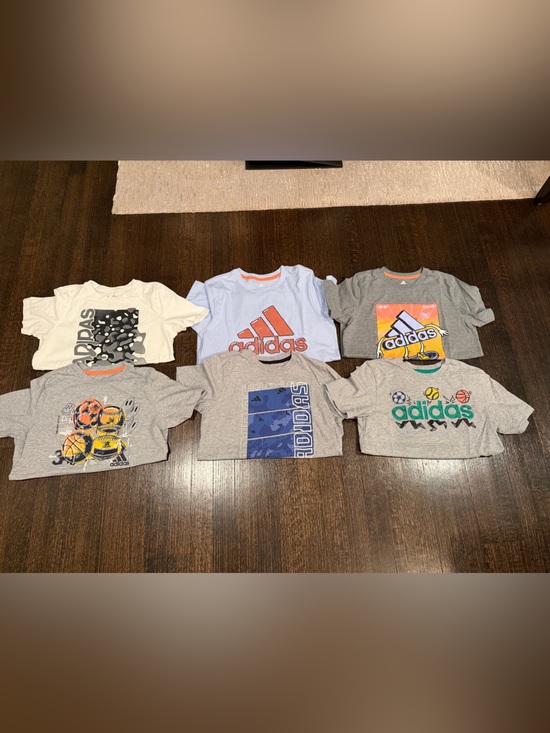 adidas Other - adidas Kids Short Sleeve Tees - Gray, White, Light Blue, Charcoal